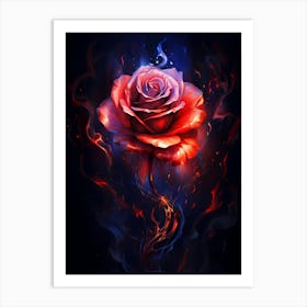 Rose Of Fire Art Print