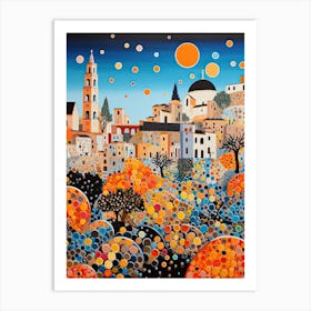 Siracusa, Italy, Illustration In The Style Of Pop Art 3 Art Print
