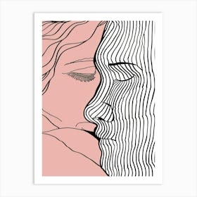 Woman'S Face 142 Art Print