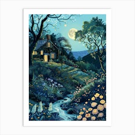 Night In The Forest 2 Art Print