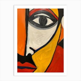 Abstract Of A Face 2 Art Print