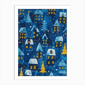 Christmas Village Art Print