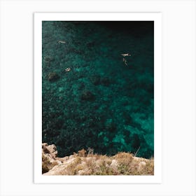 Turquoise Swim Spots In Italy Art Print