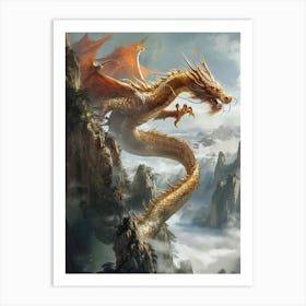 Dragon In The Sky Art Print