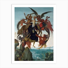 The Torment Of Saint Anthony, Michelangelo Buonarroti Art Print