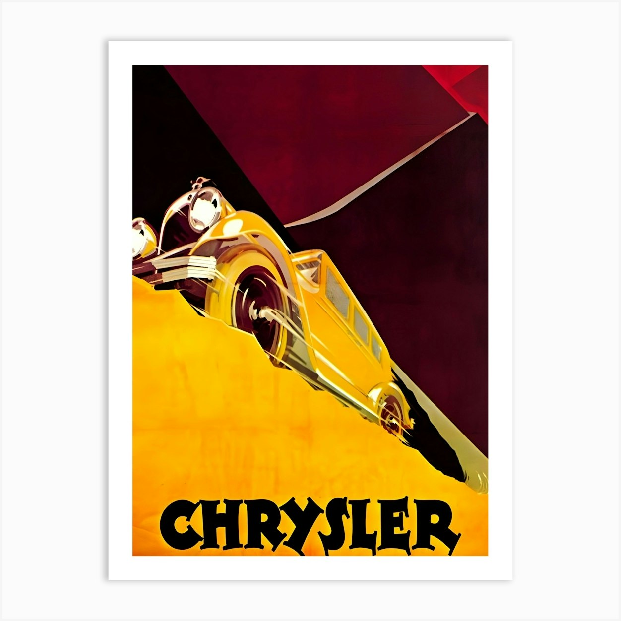 Chrysler, Vintage Advertising Poster Art Print by Vintage Spirit
