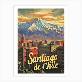 Santiago de Chile Art Print