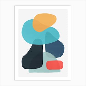 Colorful abstract shapes 18 Art Print