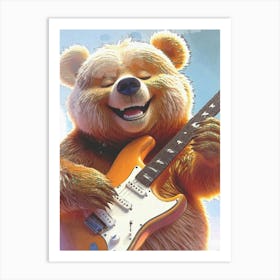 Teddy Bear Musical Art Print