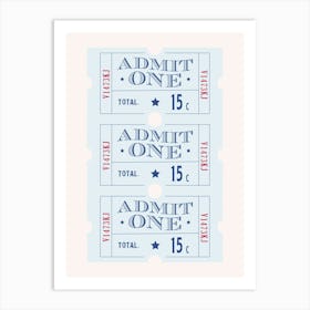 Admi Tickets Art Print