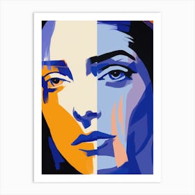 Woman'S Face 40 Art Print