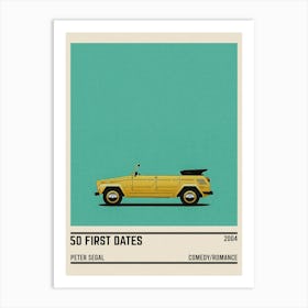 50 First Dates Movie Car Art Print