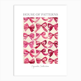 Cherry Bows Collection 3 Pattern Poster Art Print