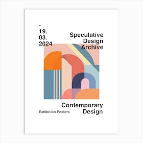 Speculative Design Archive Abstract Poster 28 Art Print