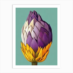 Artichoke Bold Graphic vegetable Art Print