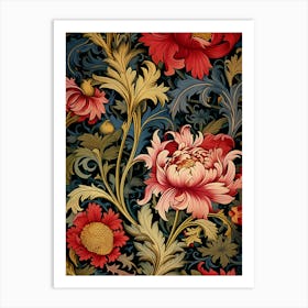 Floral Wallpaper 27 Art Print