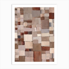 Earthen Grid Art Print