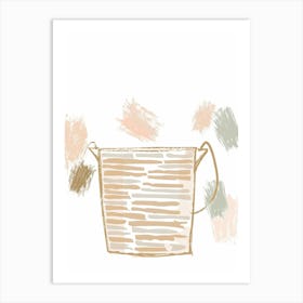 Wicker Basket Art Print