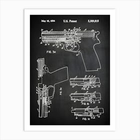 H And K Usp45 Handgun Patent Print Gun Art Gun Decor Gun Patent H And K Usp45 Poster Gun Blueprint Patent Art G8151 Art Print