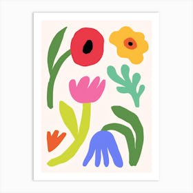 Flowers In The Garden 5 Art Print