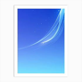 Blue Sky With Stars 1 Art Print