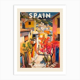 Granada Spain 2 Fauvist Painting  Travel Poster Art Print