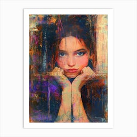 Girl In Love Art Print