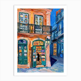 Porto Book Nook Bookshop 1 Art Print