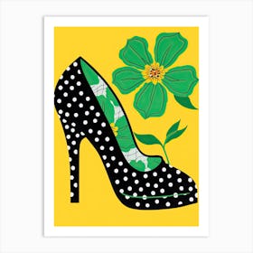 Woman's Footwear Garden: Where Flowers Flourish Art Print