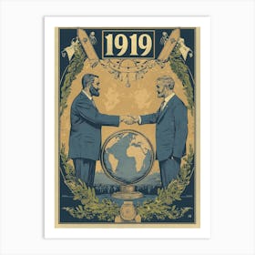 Aihrgdesign A Vintage Political Poster Commemorating The Sign Af748555 0277 43ba A04f 5231a00de72b 2 Art Print