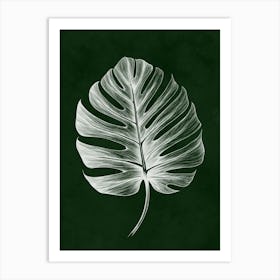 Monstera Leaf Print Art Print