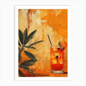 Orange Drink 32 Art Print