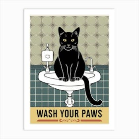 Wash Your Paws 24 Art Print