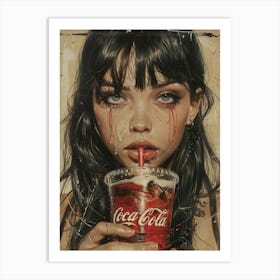 'Coca Cola Girl' 1 Art Print