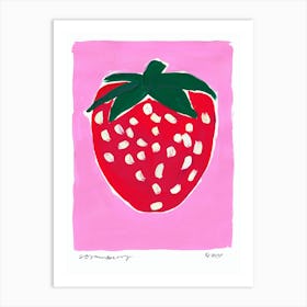 Strawberry Pink Art Print