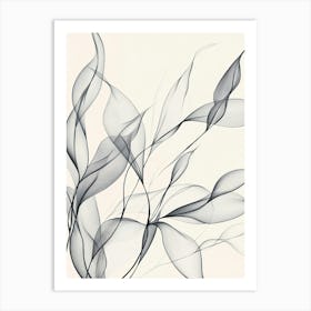 Abstract Leaves Canvas Print 6 Art Print