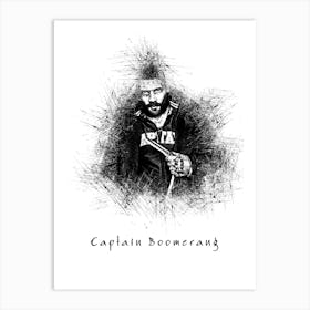 Captain Boomerang Art Print