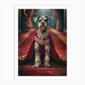 King Schnauzer Art Print