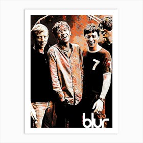 Blur band music 4 Art Print