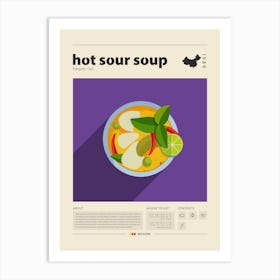 Hot Sour Soup Art Print