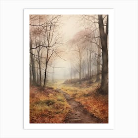 Autumn Forest Landscape The High Weald England Art Print