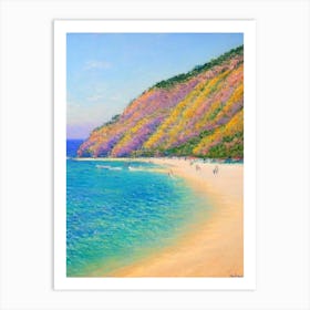 Oludeniz Beach Turkey Monet Style Art Print