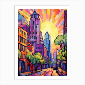 Bellevue Washington Pixel Art 11 Art Print