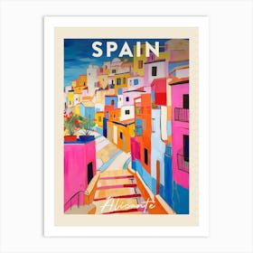 Alicante Spain 1 Fauvist Painting  Travel Poster Art Print