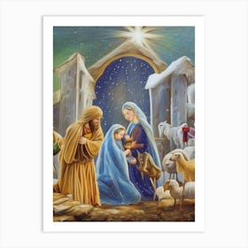 Nativity Scene 25 Art Print