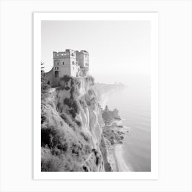 Tropea, Italy, Black And White Photography 2 Art Print