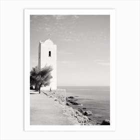 Paphos, Cyprus, Mediterranean Black And White Photography Analogue 4 Art Print