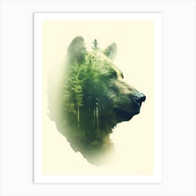 Bear In The Forest Art Print