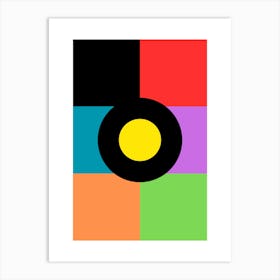 Squares Of Color Art Print