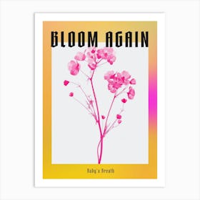 Hot Pink Babys Breath 2 Poster Art Print